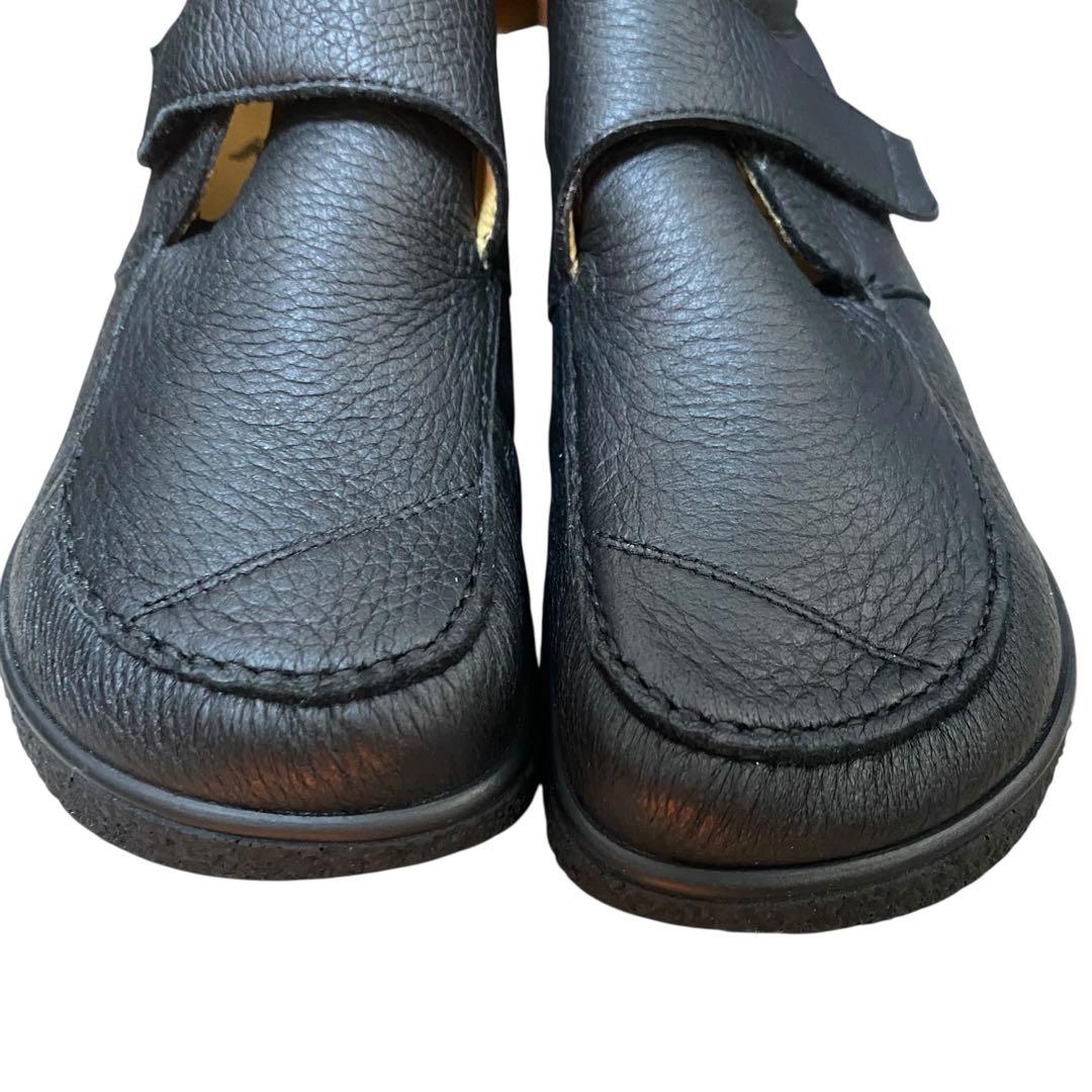 未使用　ヤコフォーム 4 エルクレザー コンフォートシューズ 黒 ブーツ