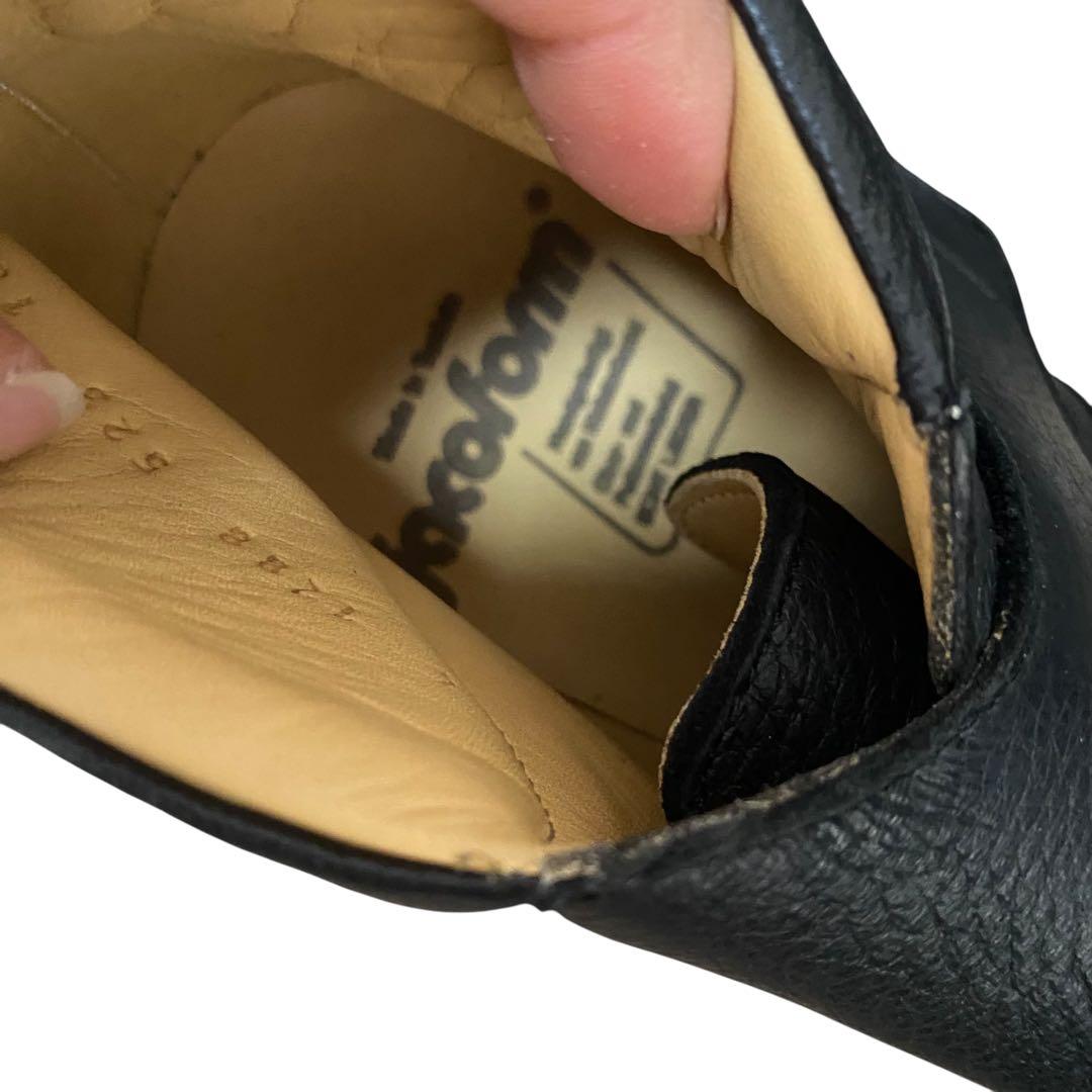 未使用　ヤコフォーム 4 エルクレザー コンフォートシューズ 黒 ブーツ