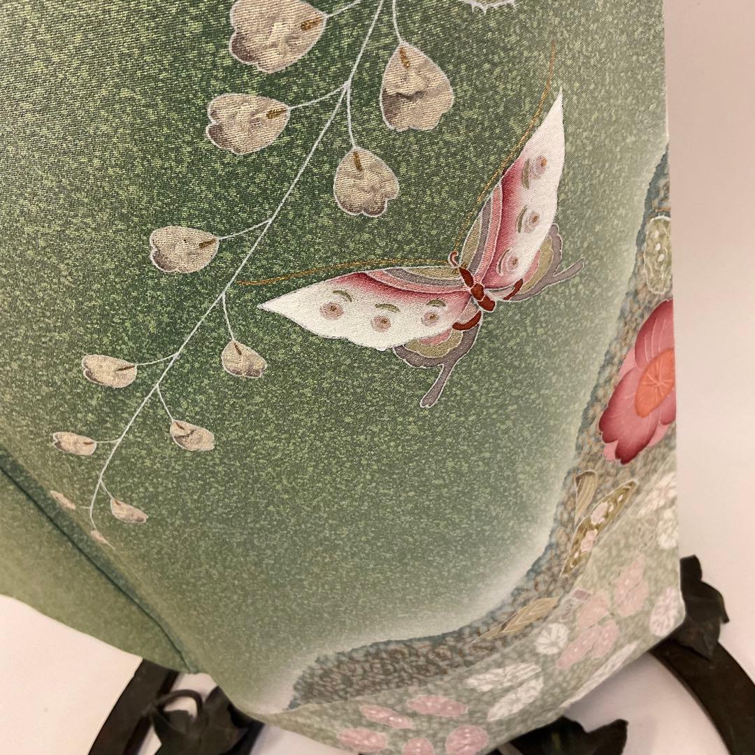 グリーン色グラデーション辻ヶ花訪問着