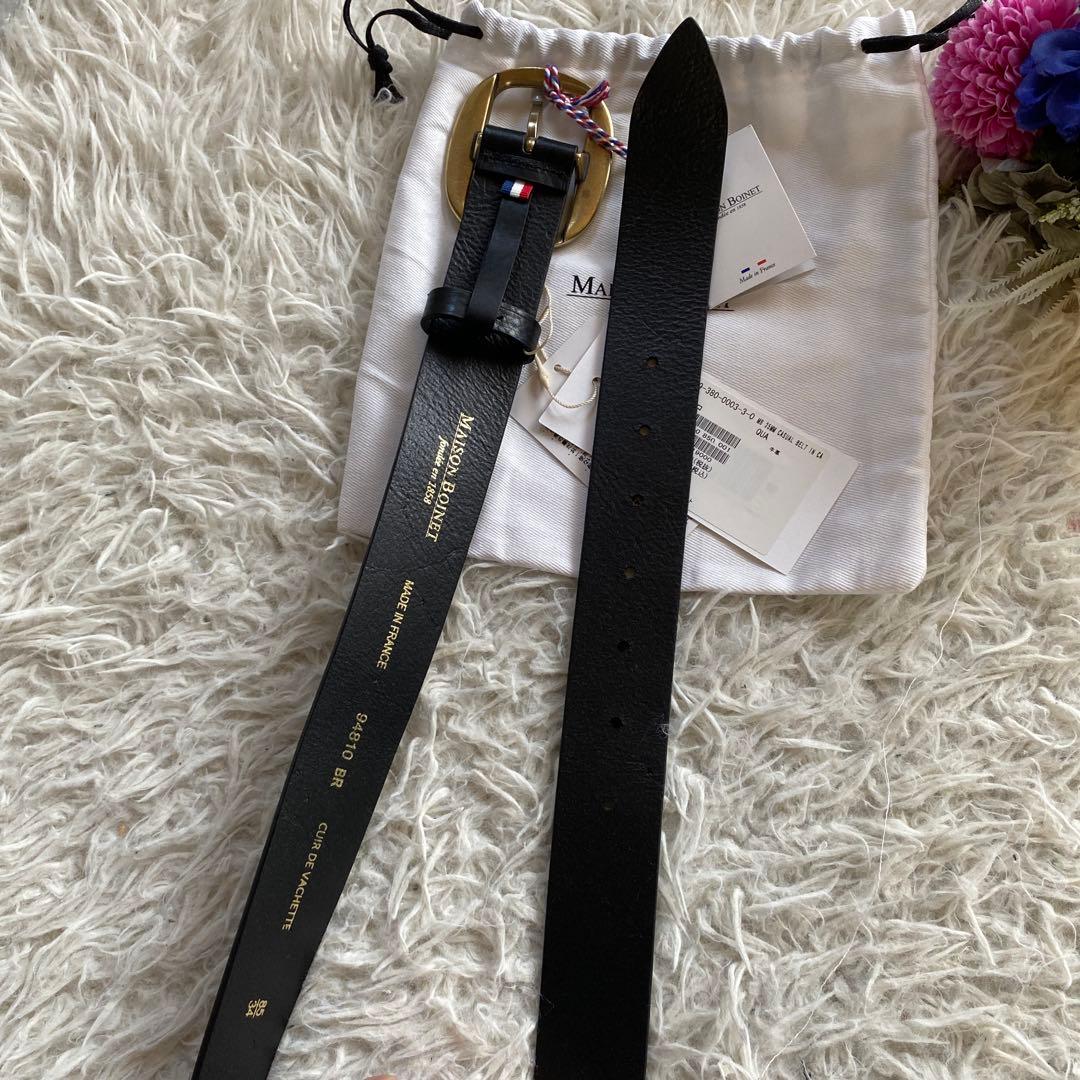 【りんごっちMAISON BOINET/メゾンボワネ】35MM ベルト　黒