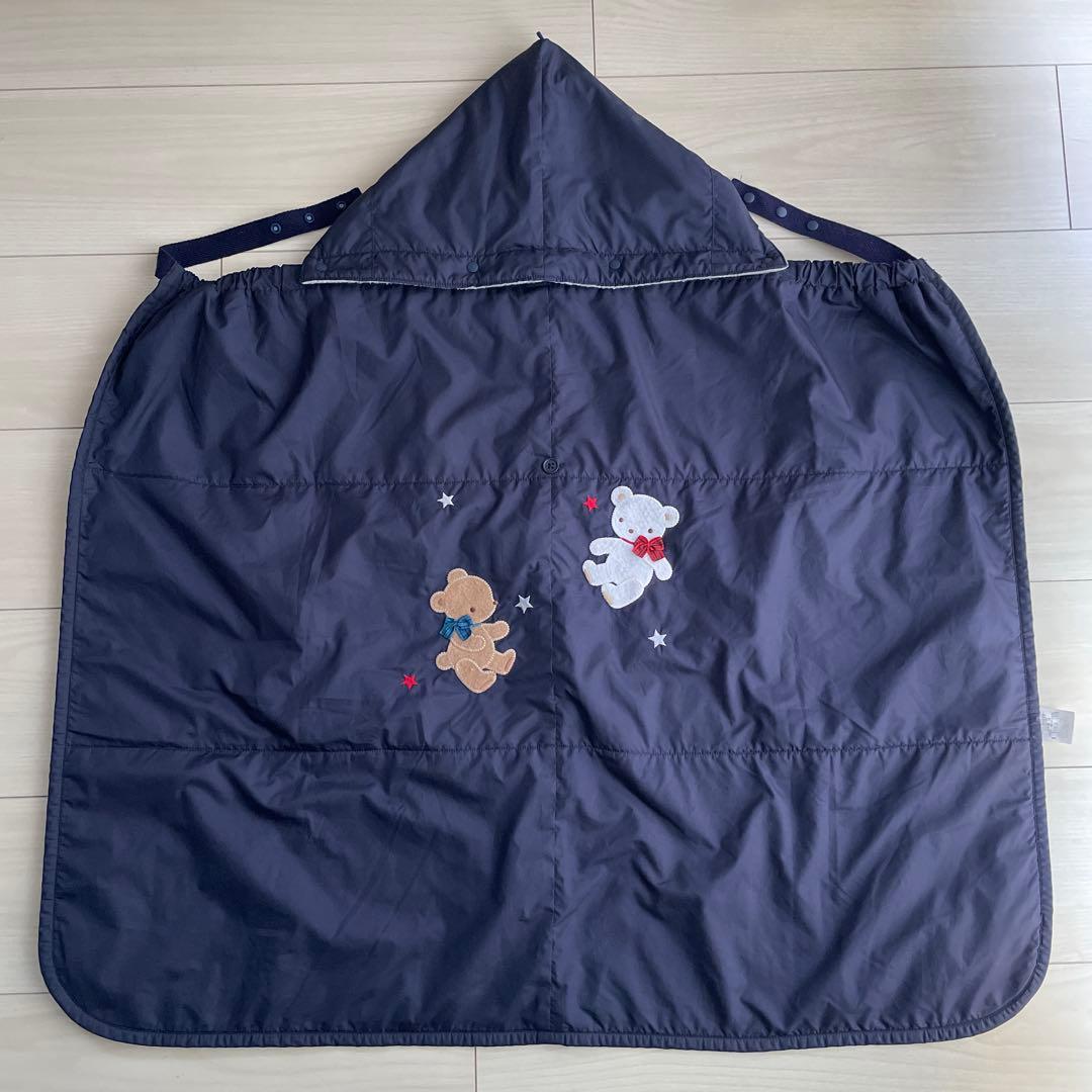 familiar 3WAYブランケット ナノ撥水加工 ネイビー 現行品