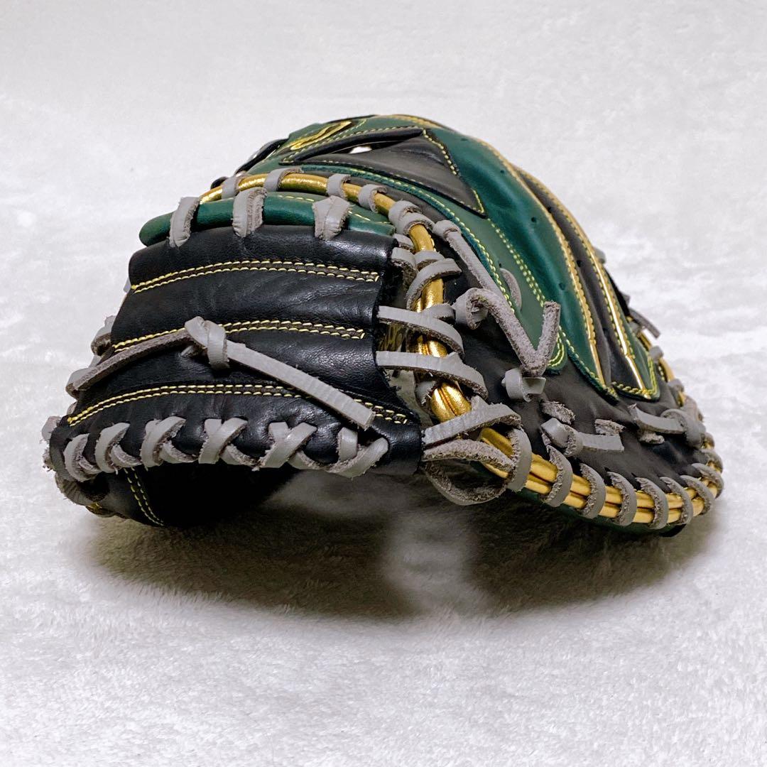 美品　ローリングス　軟式用キャッチャーミット　ハイパーテック　緑　黒　金　R2G