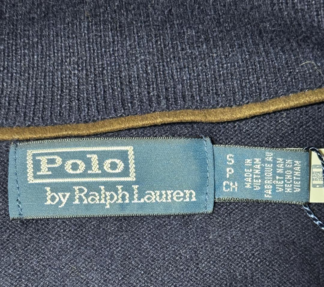 ポロ ラルフローレン ベアウールクォータージップセーター 秋冬 サイズS 新品