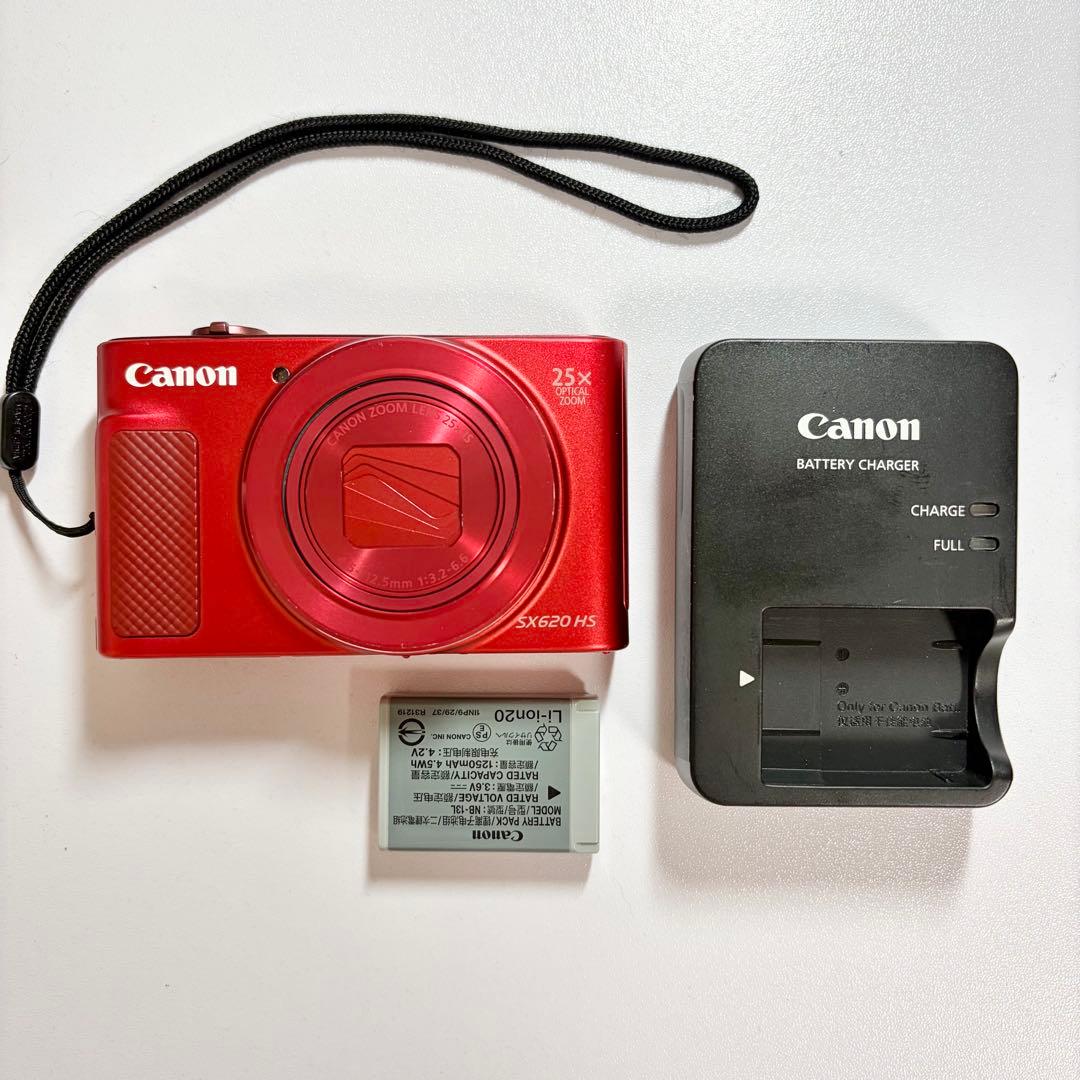 【Canon】PowerShot SX620HS レッド　Wi-Fi【キヤノン】