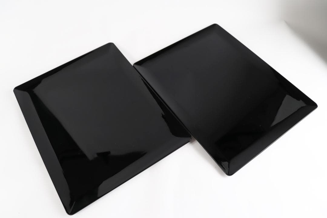 輪島塗 曽我路幸 黒 卓上膳 共箱 茶道具 5枚