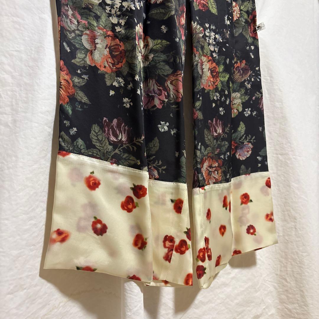 カレンテージ　フラワープリントパンツ