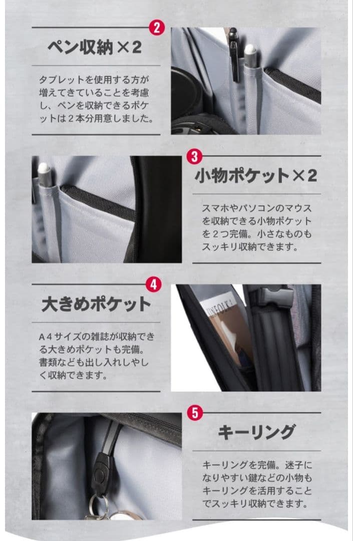 BEMOVITA 3WAYバッグ/リュック/ビジネスバッグ/大容量45L 断捨離