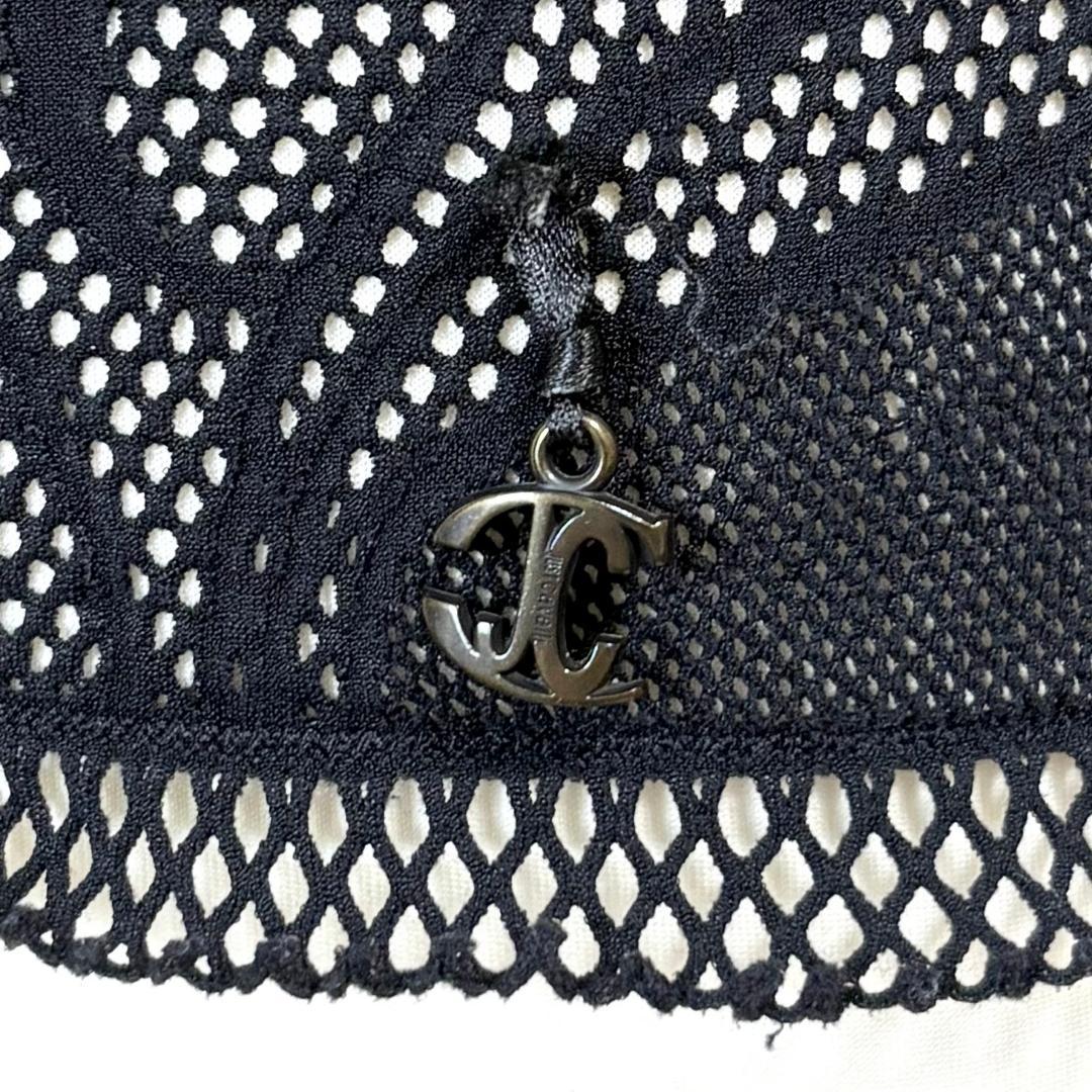 Just Cavalli ノースリーブトップス メッシュ 1 ブラック 蝶々