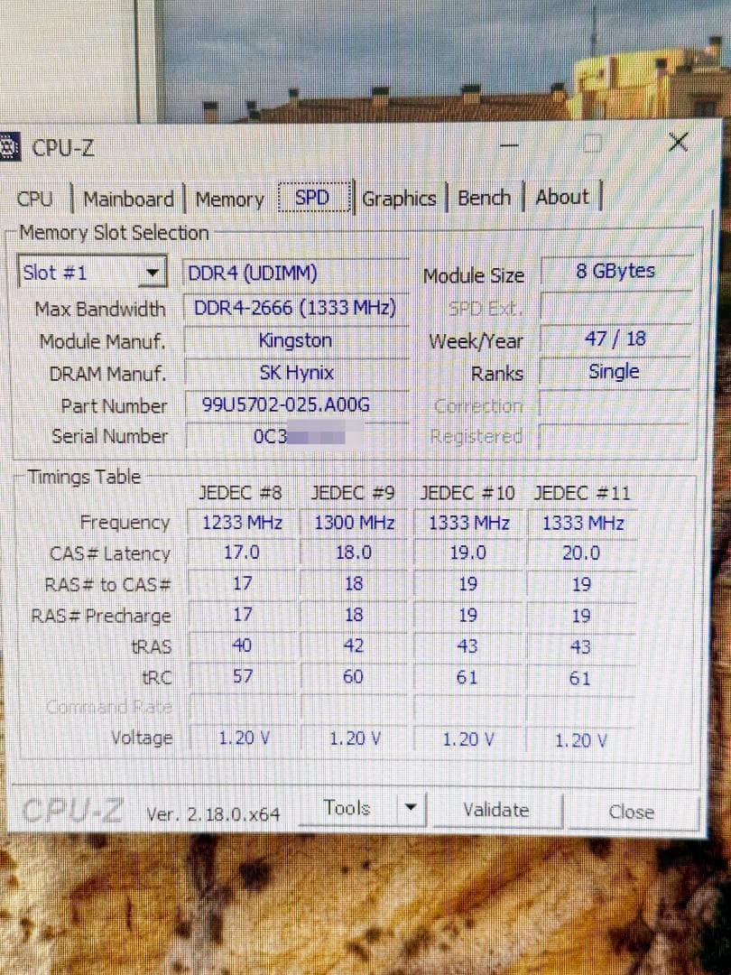 【動確済】Kingston DDR4 PC4- 21300 8GBx2 16GB