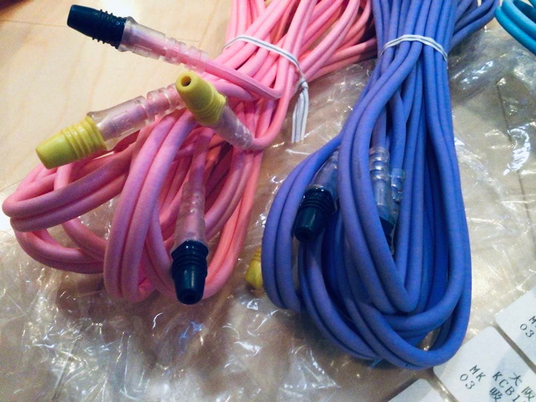 ◉ミナト医科学 各種カイネ用 新品 オーダー品 4m 吸引導子コード6色セット
