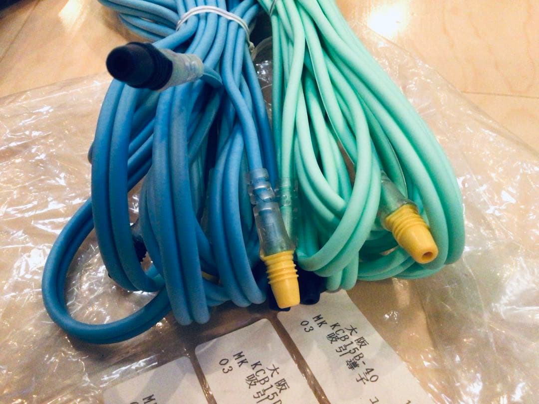 ◉ミナト医科学 各種カイネ用 新品 オーダー品 4m 吸引導子コード6色セット