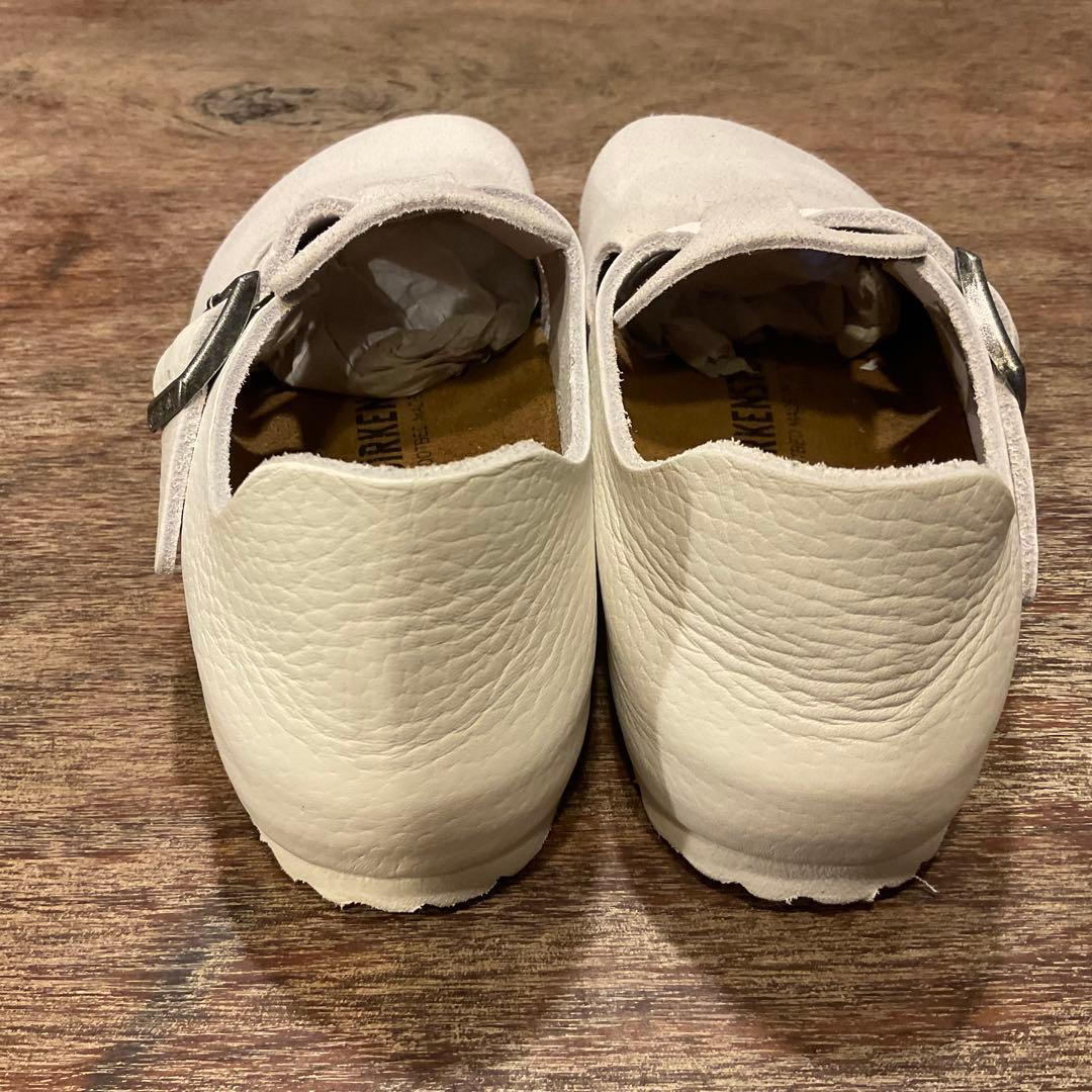 ほぼ新品！ビルケンシュトック ロンドン ホワイト レザー スエード サンダル