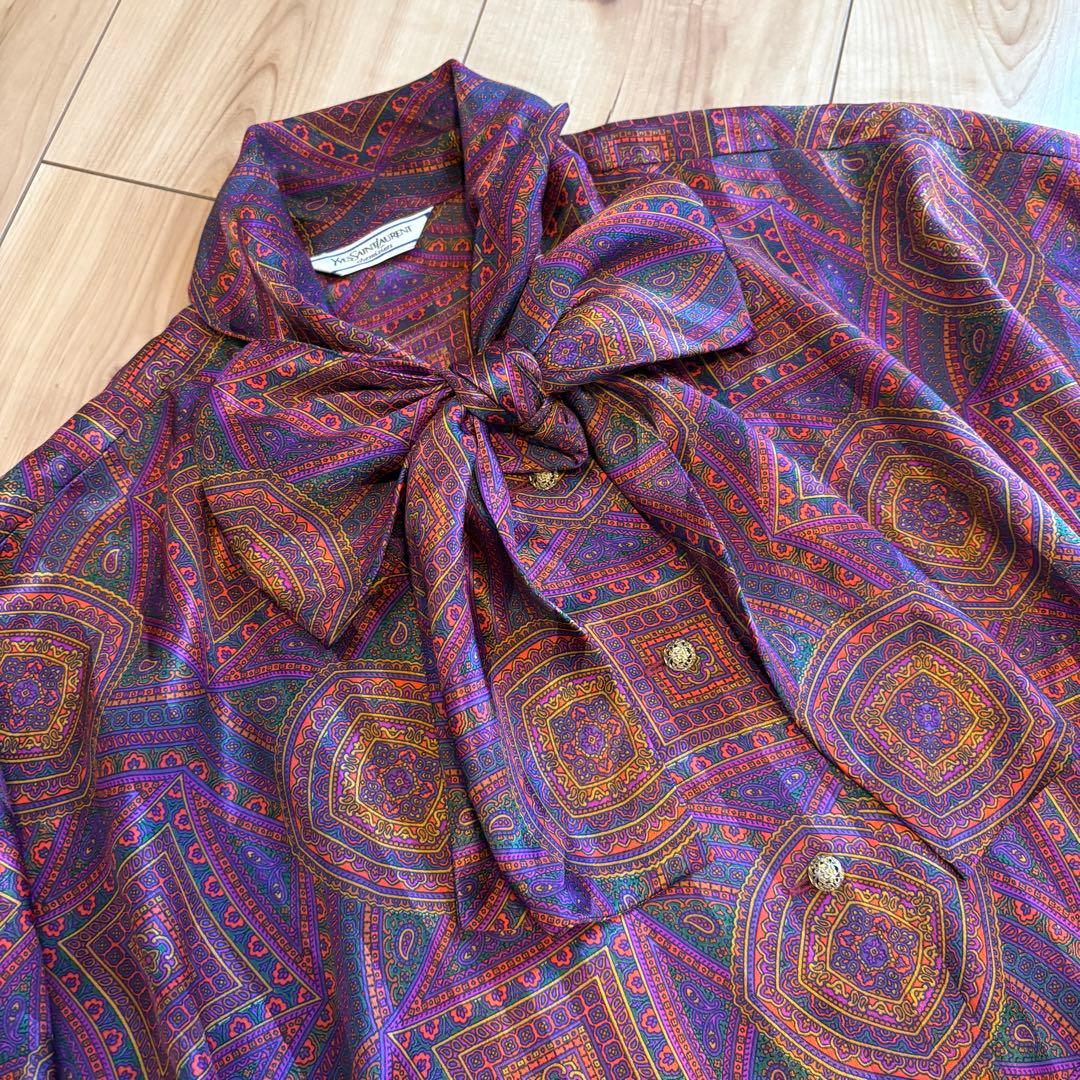 Yves Saint Laurent ヴィンテージボウタイブラウス