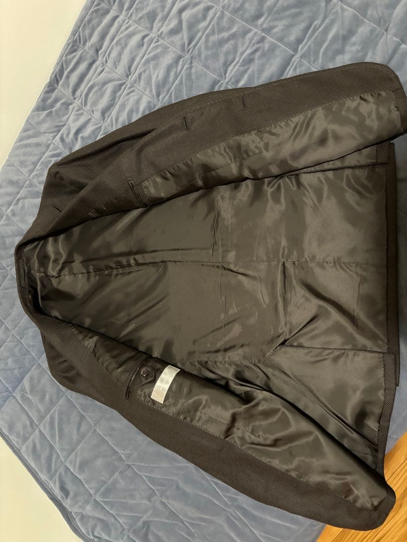 リングジャケット　ダークブラウン　ウールテーラードジャケット シングル　Lサイズ