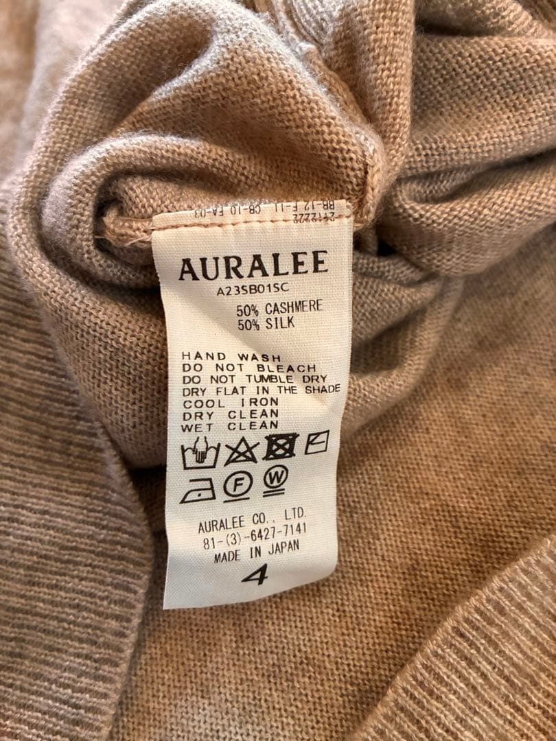 AURALEE カシミヤシルク ニット サイズ4
