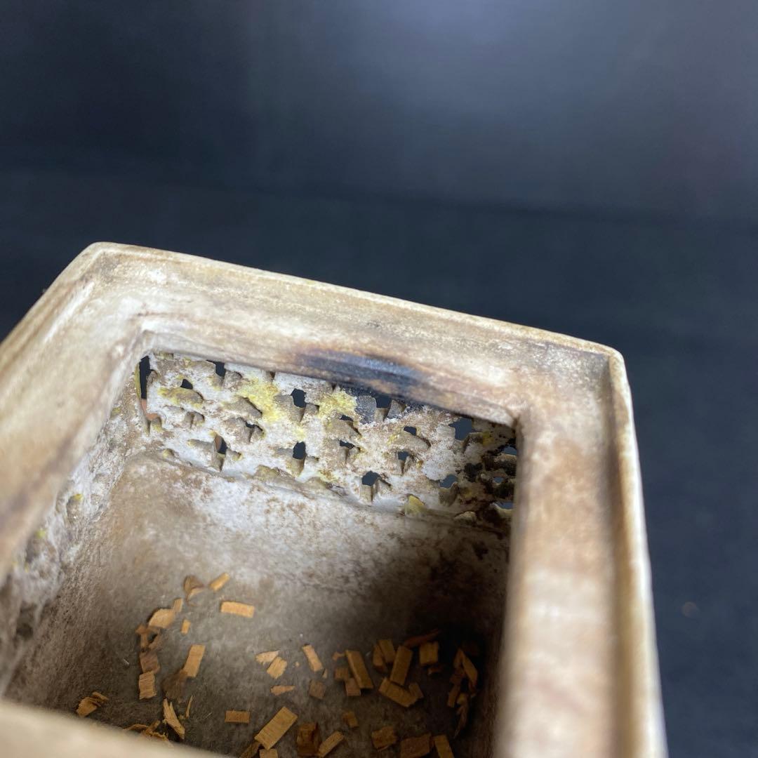 中国古玩　粉彩透香炉　トヒオ　高さ約11.5㎝　東里8-0130①