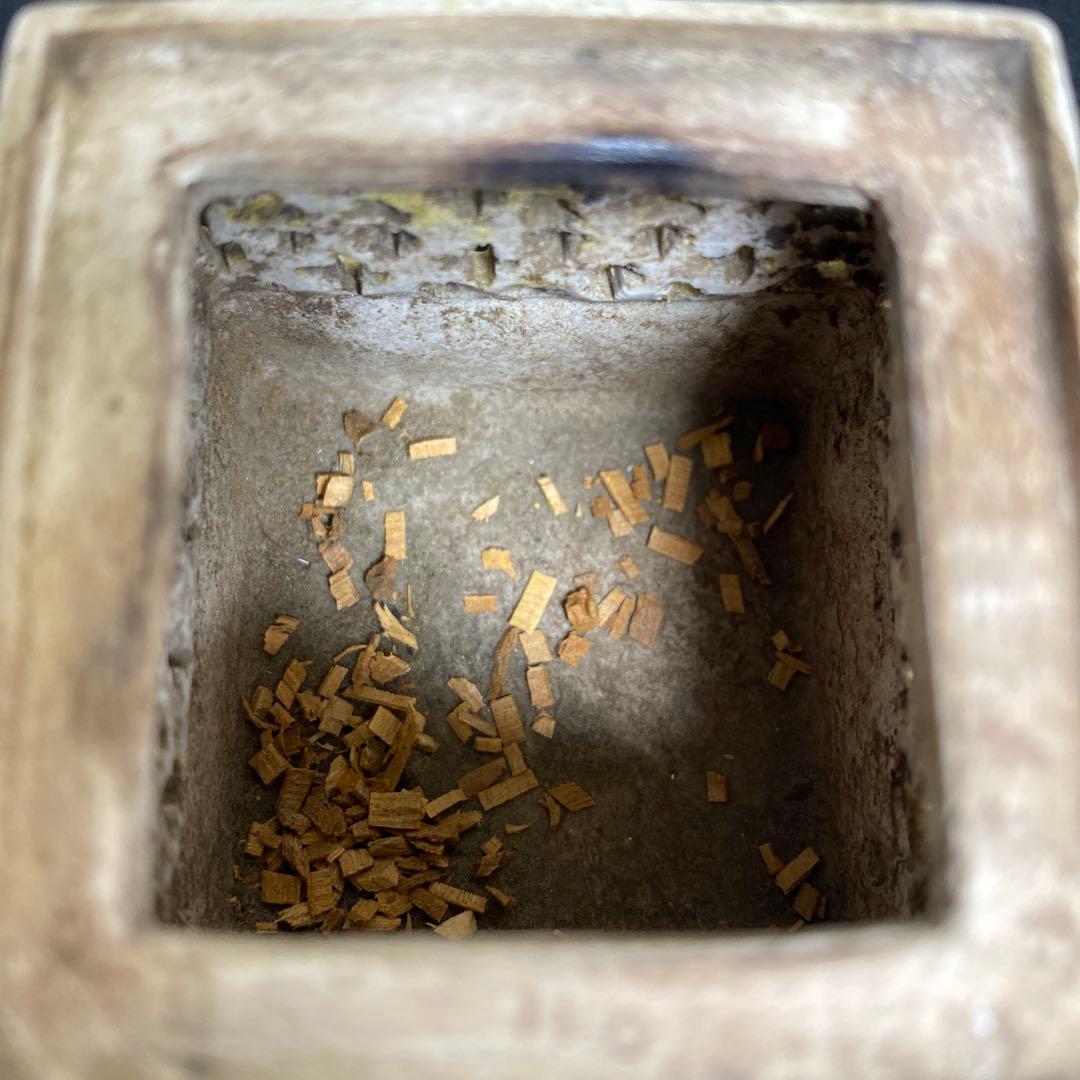 中国古玩　粉彩透香炉　トヒオ　高さ約11.5㎝　東里8-0130①