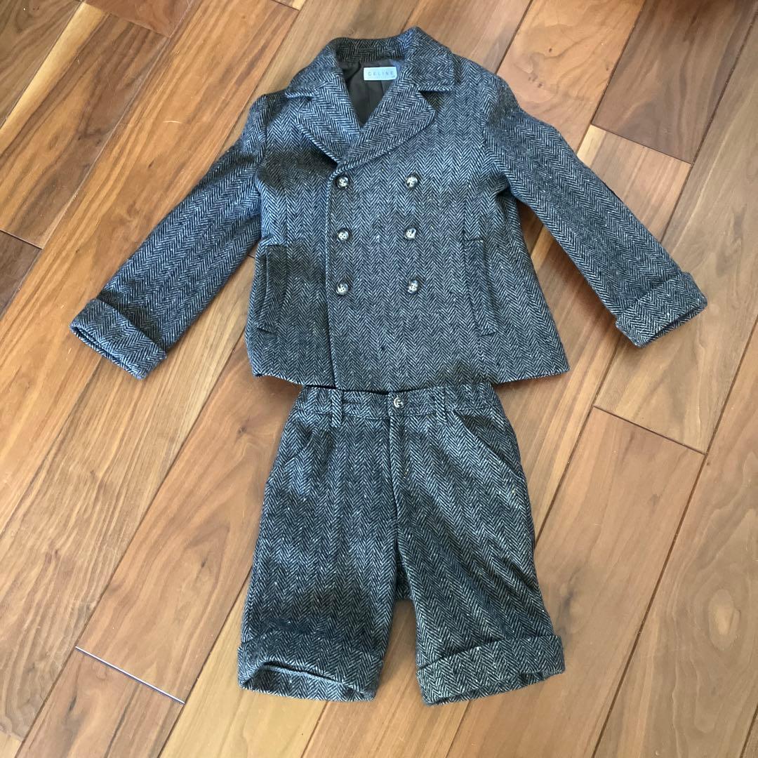 CELINE ダブルブレストスーツ 120