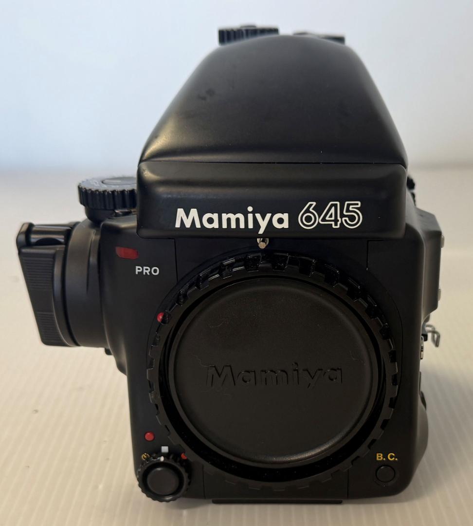 Mamiya マミヤ 645Pro ＋カメラグリップ＋ポラロイドパック付き
