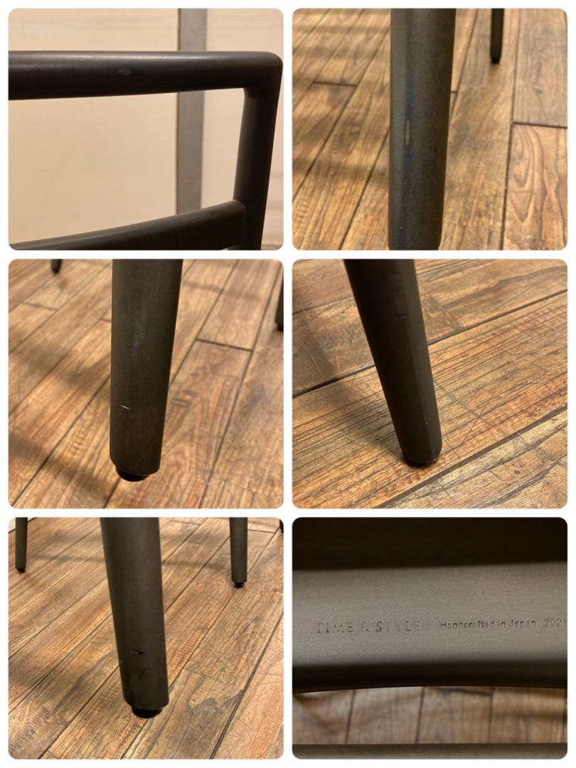 TIME&STYLE タイム＆スタイル SENSUAL ラダーバック 本革 2脚