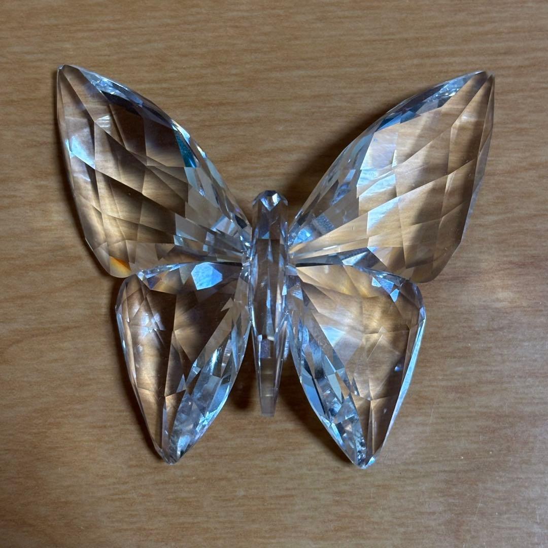 良品 SWAROVSKI スワロフスキー 蝶 バタフライ 置物 フィギュリン