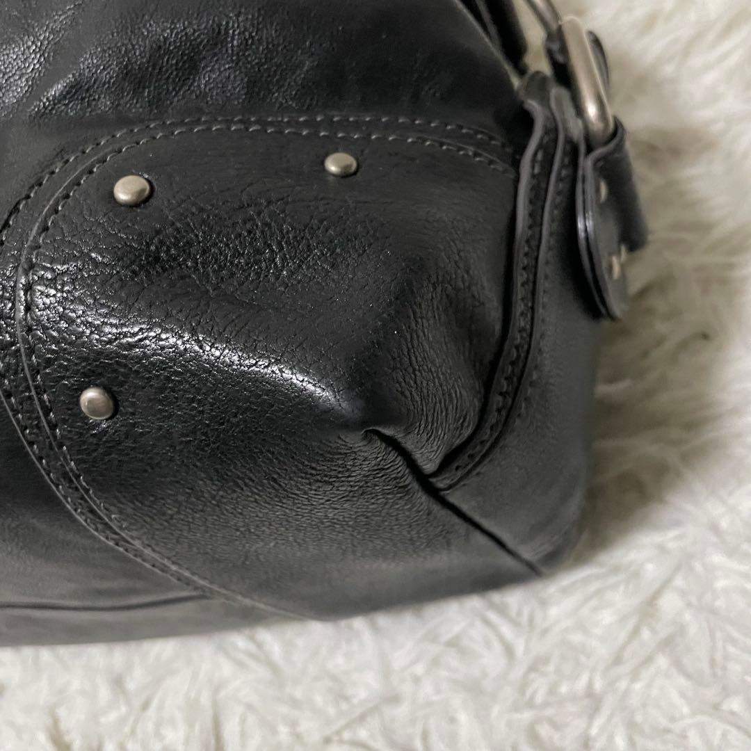 バッグ Vintage Bally Y2K Handbag Black Studs