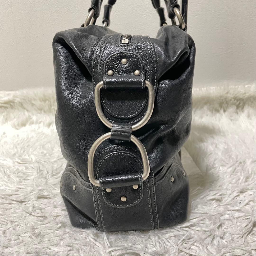 バッグ Vintage Bally Y2K Handbag Black Studs