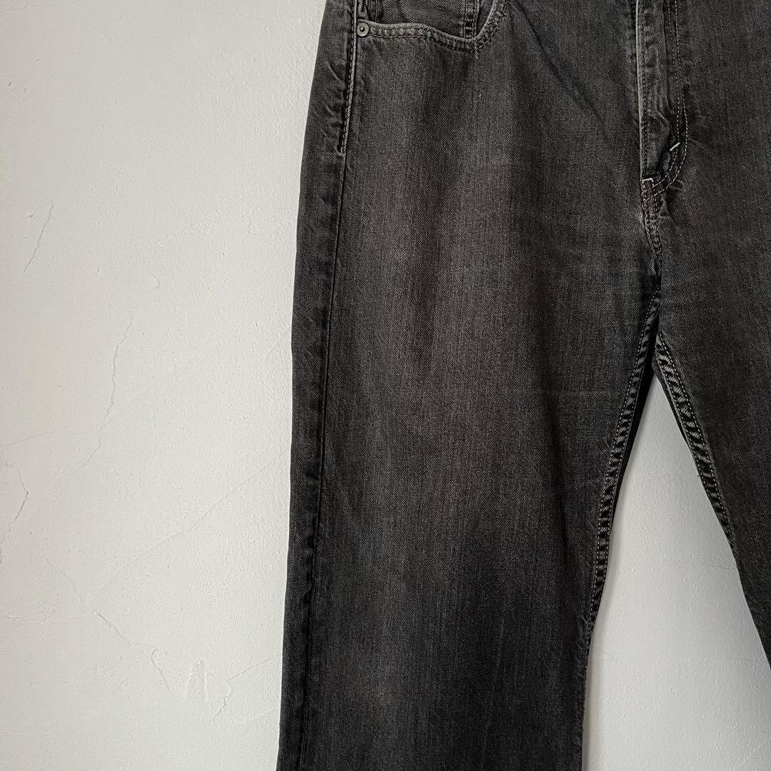 LEVI'S 569 先染め　ブラック　グレー　W34 L32 エジプト製