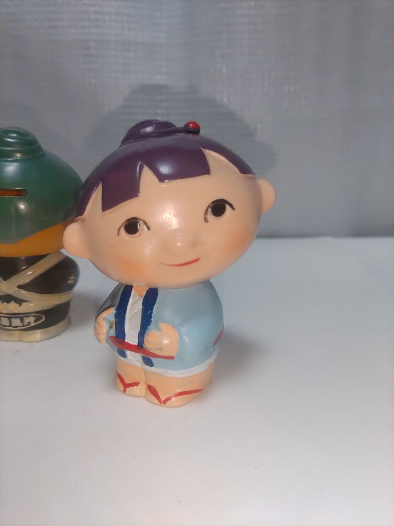 昭和レトロ　当時物　希少品　秋田銀行　アコちゃん　ソフビ貯金箱　5種類