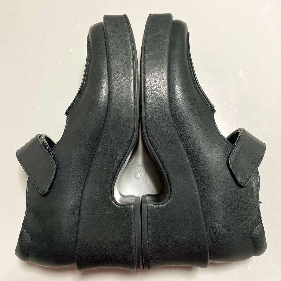 美品⭐️UNTISHOLD アンチショルド LIZA レザーシューズ 黒 日本製