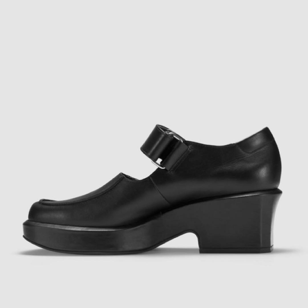 美品⭐️UNTISHOLD アンチショルド LIZA レザーシューズ 黒 日本製