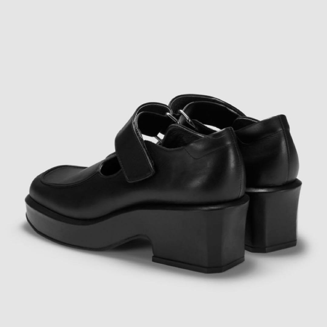 美品⭐️UNTISHOLD アンチショルド LIZA レザーシューズ 黒 日本製