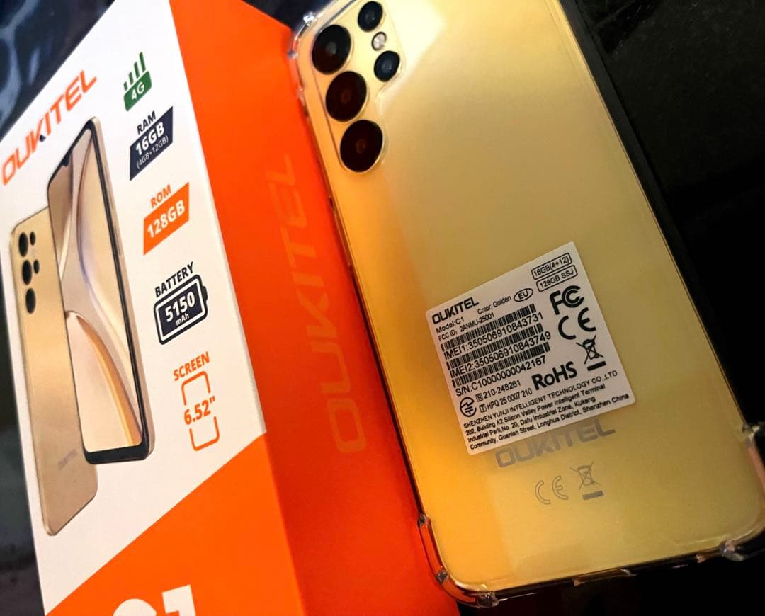 【新品‼️】OUKITEL C1 ゴールド 128GB /Android15
