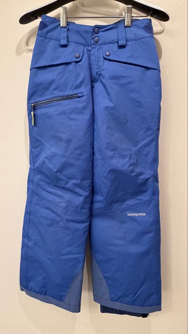 Patagonia キッズ用スキーウェア（上下セット）ピンク/ブルー