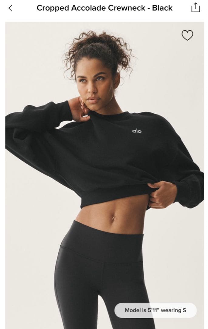 alo yoga スウェットセットアップ