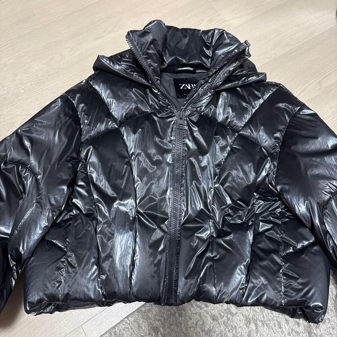 ZARAフード付きダウンジャケット