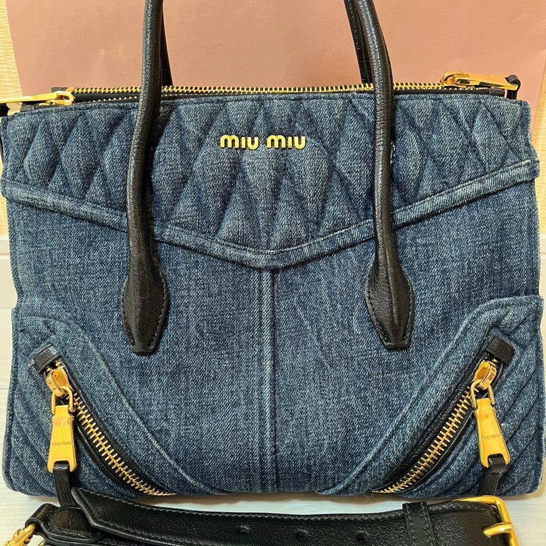 miumiu❤️ミュウミュウ 3wayデニムトートバッグ