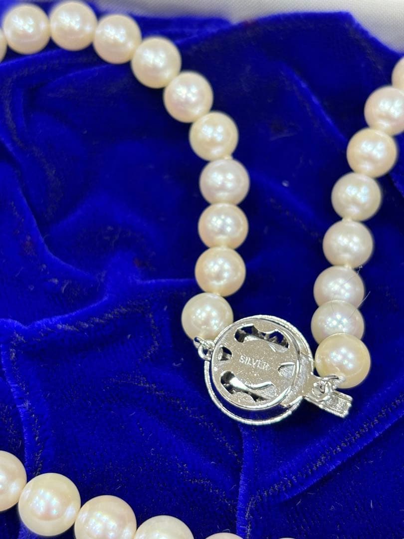 本真珠ネックレス、プラチナパールリング　豪華セット