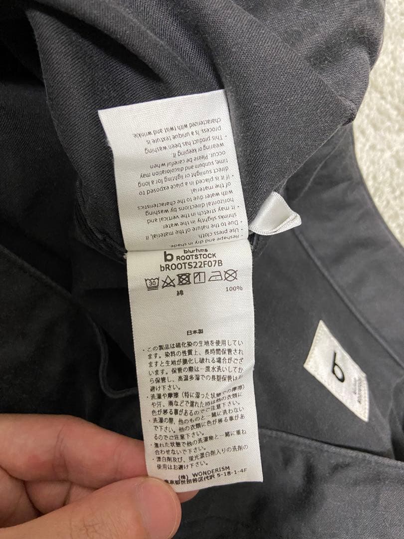 blurhmsROOTSTOCK | ライトモールスキン　イージーワークパンツ