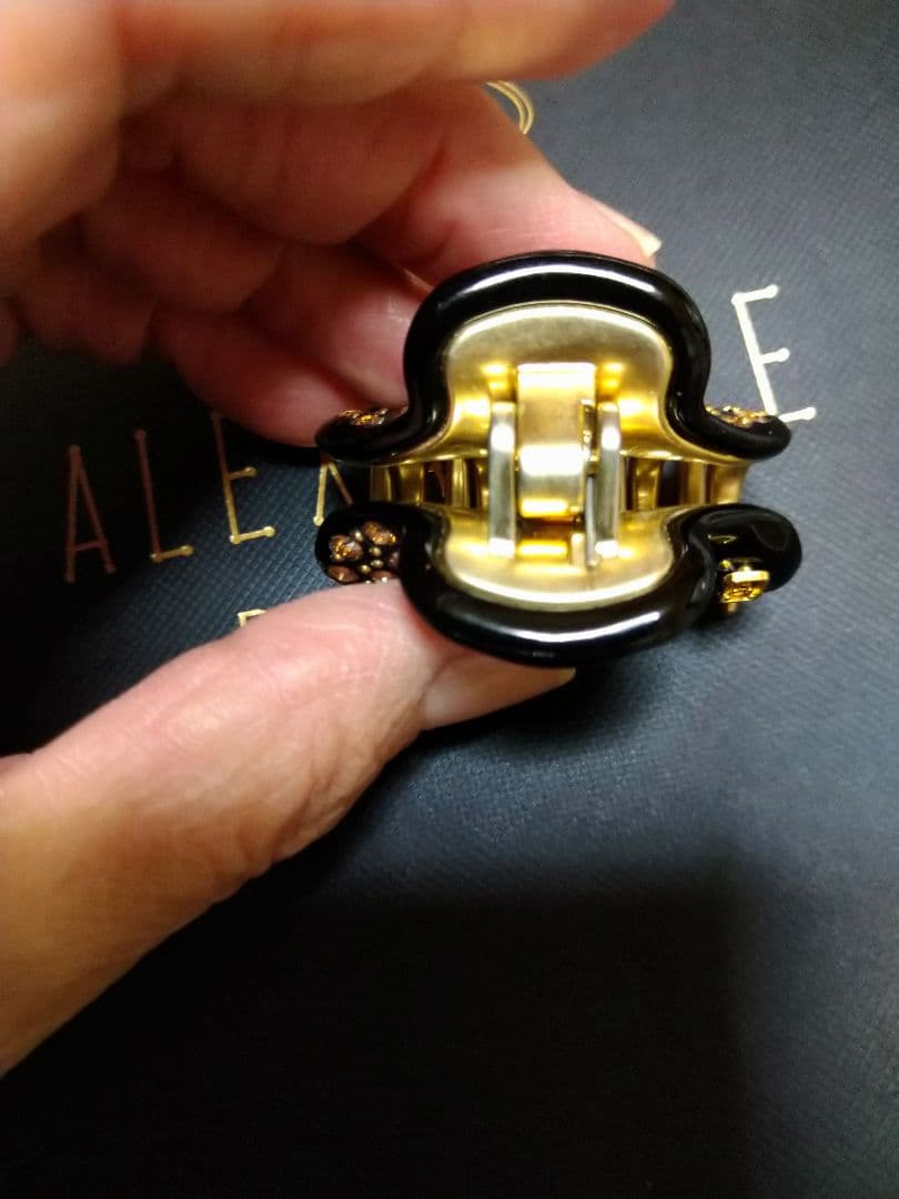 アレクサンドルドゥパリ ヘアクリップ スワロフスキー