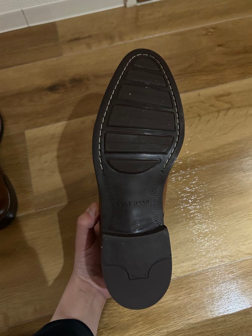 未使用試着のみ コールハーン Uチップ ブラウン ドレス 本革 革靴 ビジネス