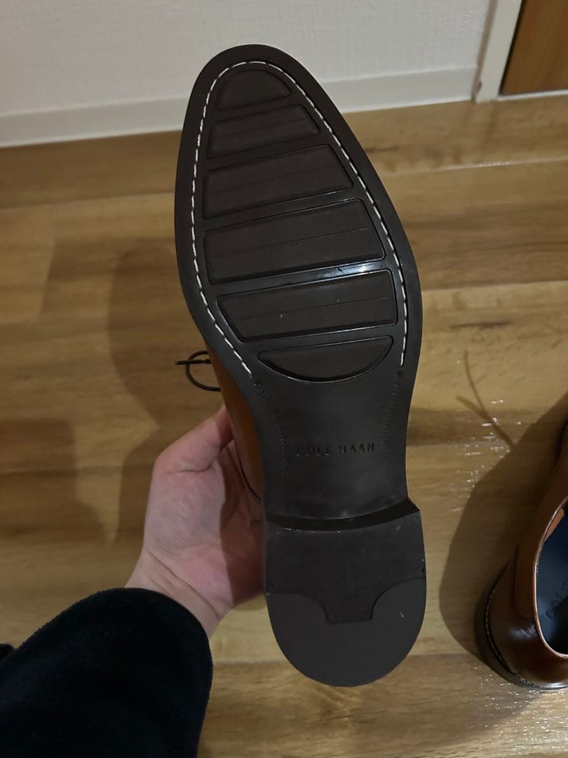 未使用試着のみ コールハーン Uチップ ブラウン ドレス 本革 革靴 ビジネス