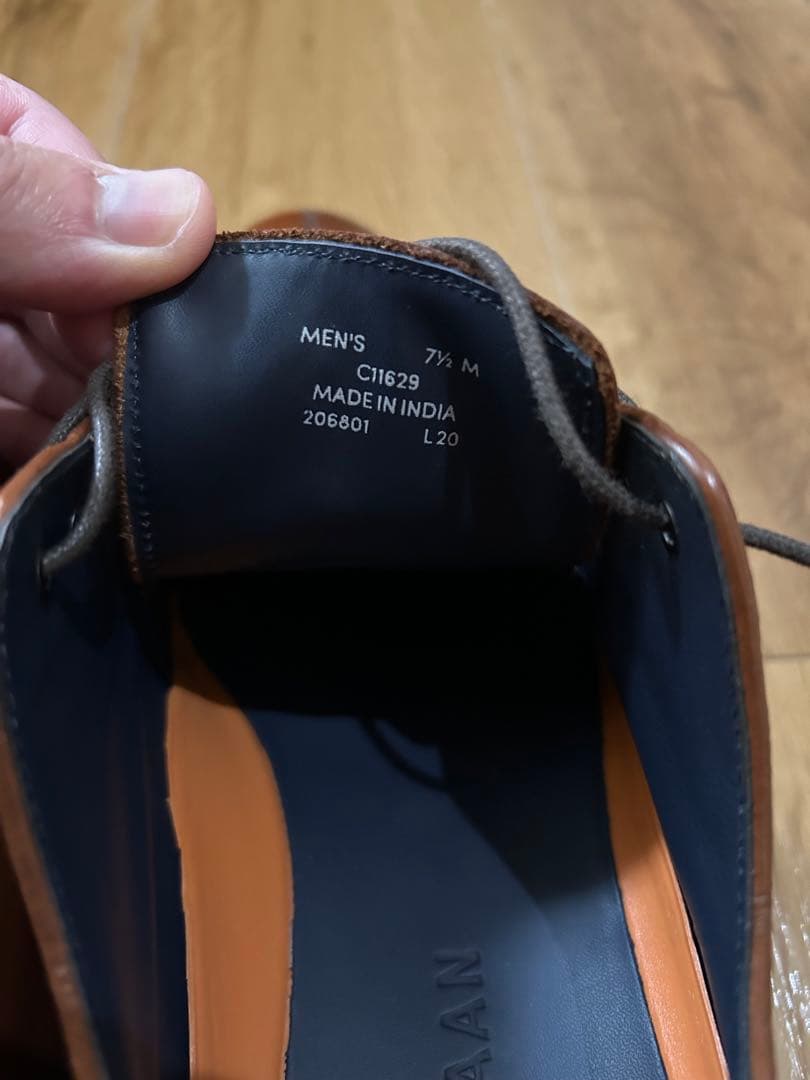 未使用試着のみ コールハーン Uチップ ブラウン ドレス 本革 革靴 ビジネス