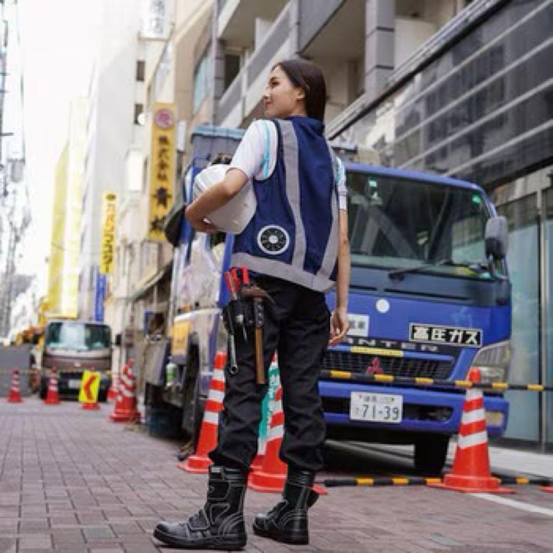 安全ベスト付き空調服
