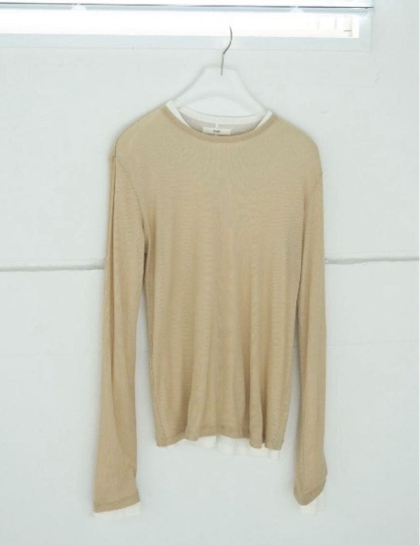 トップス anuke Layered Sheer Long T-shirts