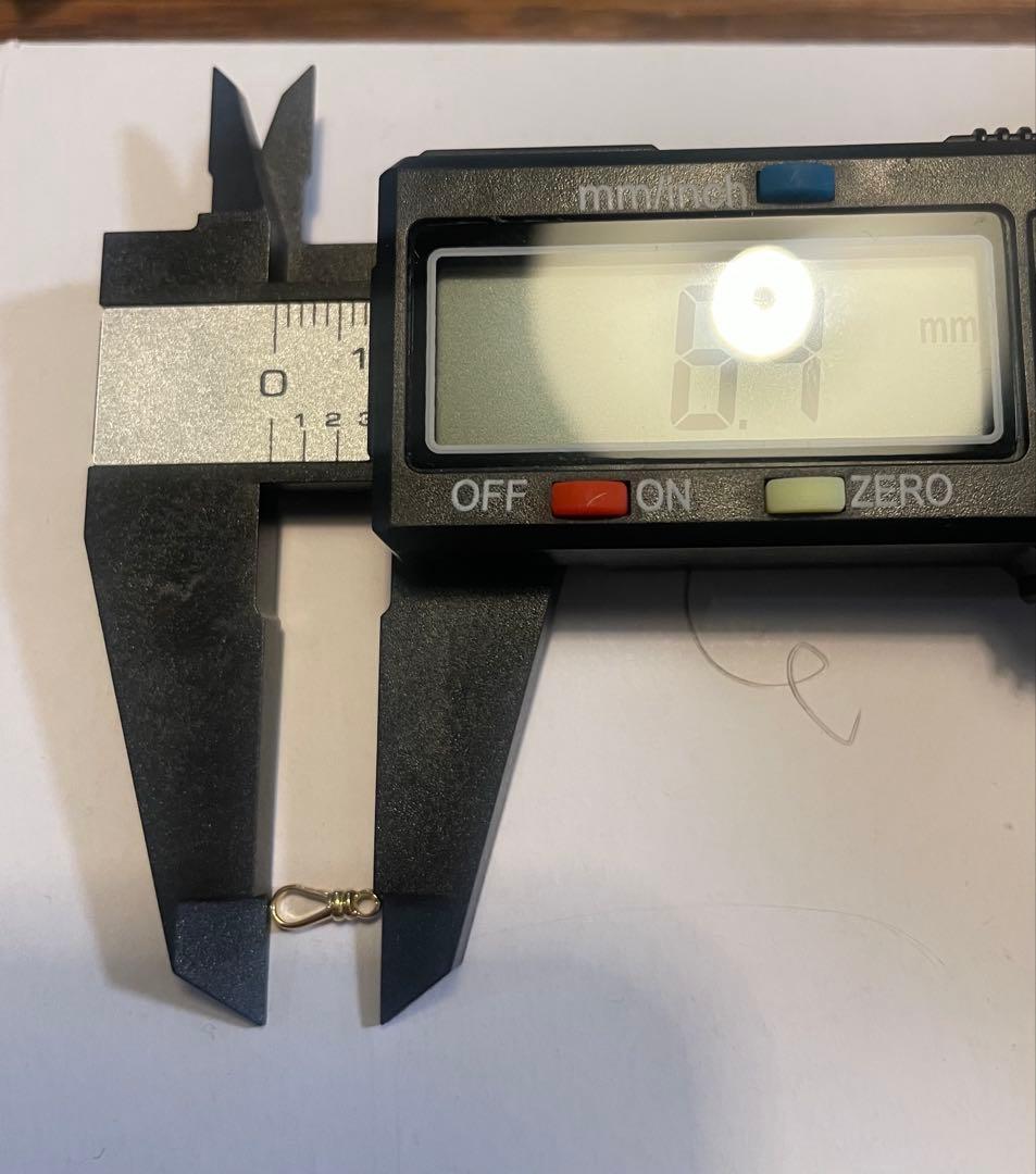 k18 フック受け金具　留め具　ダルマカン　ネックレス