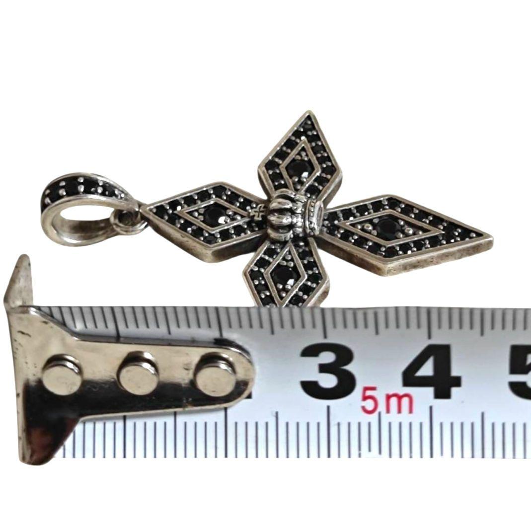 JustinDavis　クロス　ジルコニア　ブラック　トップ　チャーム