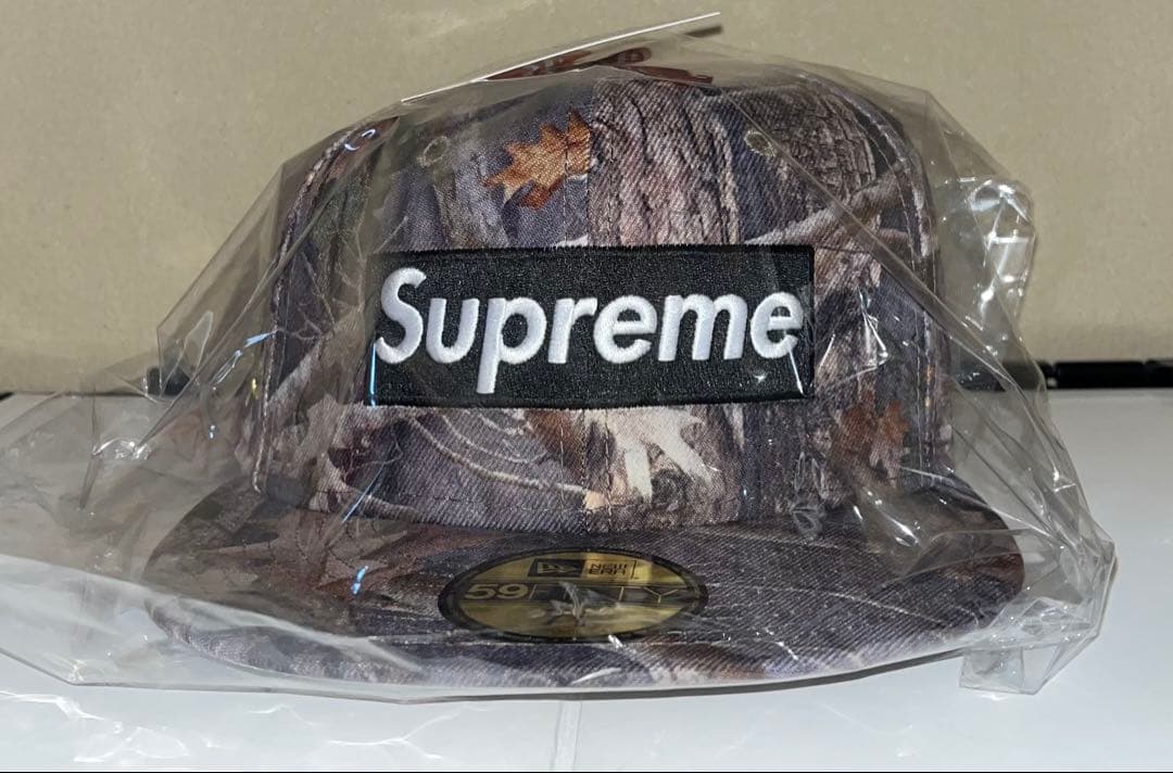 Supreme 迷彩 Box Logo New Era 7 1/8希少サイズ