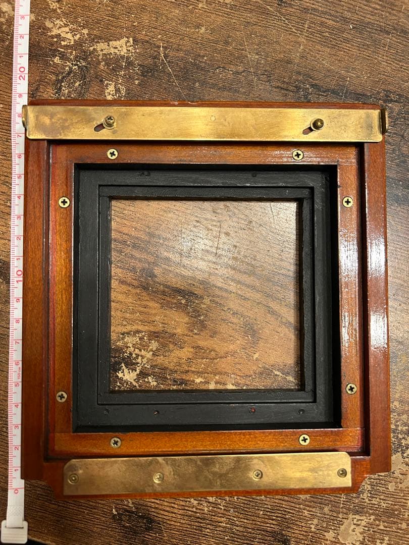 【希少品】ディアドルフ/Deardorff レンズボード アダプター 木製カメラ