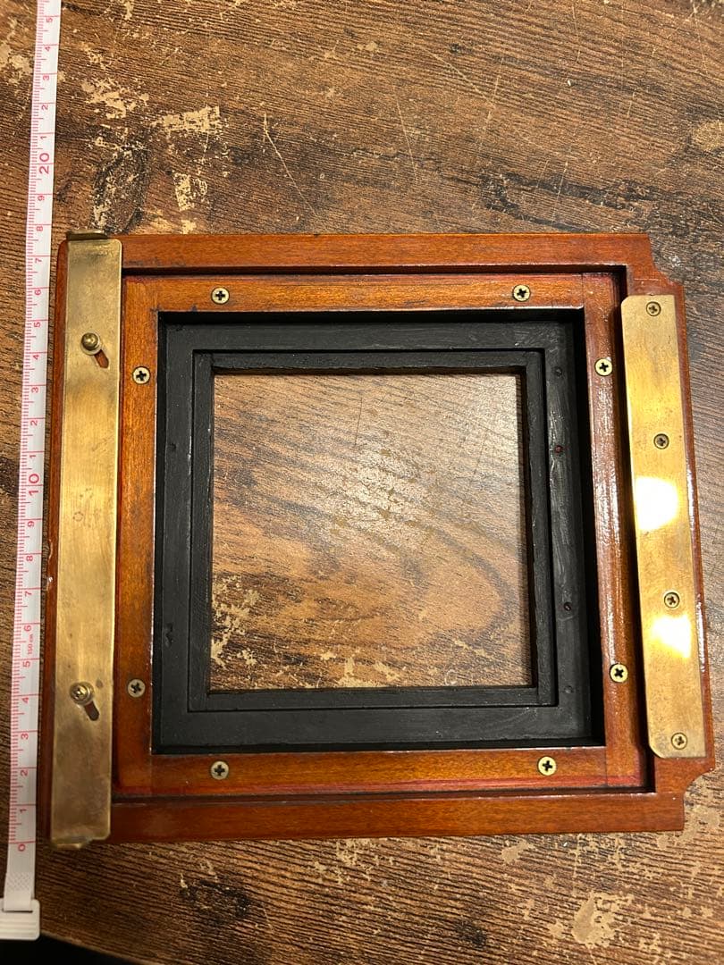 【希少品】ディアドルフ/Deardorff レンズボード アダプター 木製カメラ